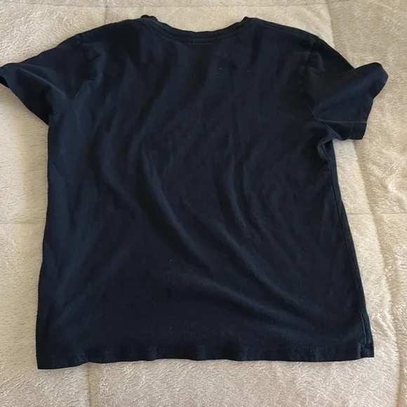 Navy and White New York Brandy Melville Tee - Picture 3 of 3